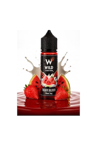 Tigers Blood - Premium Aroma 60ml - Karpuz, Çilek - Likit Tatlandırıcı