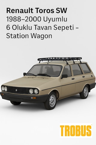 Renault 12 Sw 1973-1988 Uyumlu 6 Oluklu Tavan Sepeti - Station Wa
