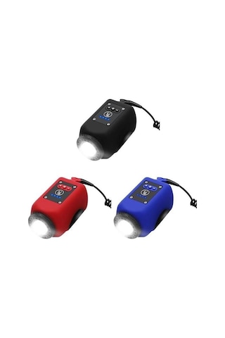 Xbyc 6128 Usb Şarjlı 250 Lümen 120 Db Yüksek Sesli Bisiklet Ön Farı Ve Korna Mavi