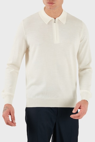 Gran Sasso Erkek Polo Yaka Kazak 55125 14290 005 Ekru Ekru