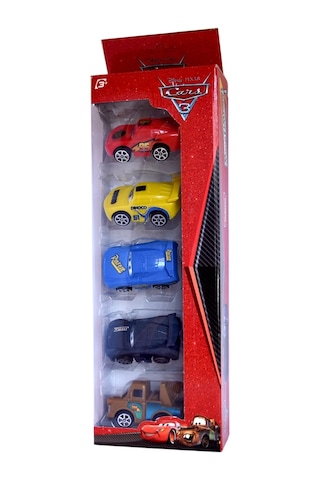 Cars Şimşek Mcqueen Çekici Mater Oyuncak Çek Bırak Arabalar 5li
