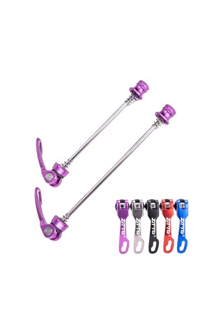 Lemestar Jyk2 Aluminyum Çelik Bisiklet Hızlı Çıkarma Mil, Dağ Yolu Bisikleti On Arka Tekerlek İçin 100-135mm, Kırmızı Çok Renkli