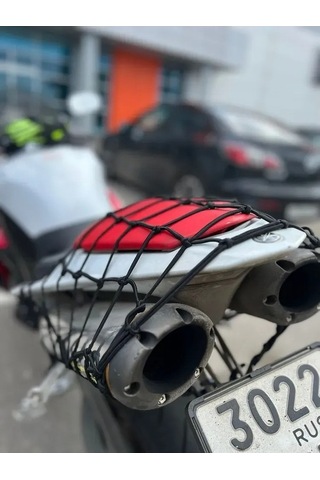 Pazly Motosiklet Ve Atv İçin 40x40 Cm Esnek Çanta Filesi - 6 Kancalı Güvenli Taşıma Ağı