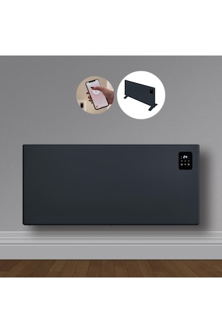 Elektrikli Wifi Konvektör Panel Isıtıcı 2000 W Antrasit