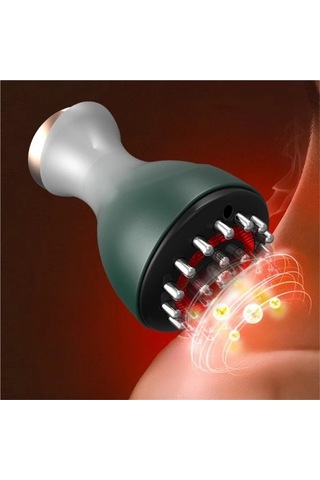 Willowhaven Yeşil Elektrikli Meridyenler Fırça Guasha Kırışıklık Karşıtı Sağlık Elçisi Yeşil