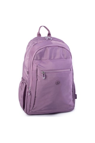 Nas Bag Unisex Büyük Boy Su Geçirmez Waterproof Hafif Sırt Çantası Çok Gözlü Mor