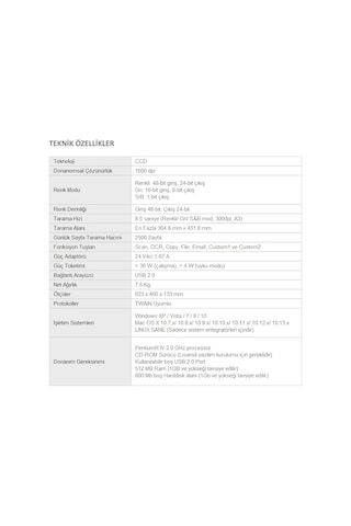 Plustek OpticPro A320E A3 Tarayıcı