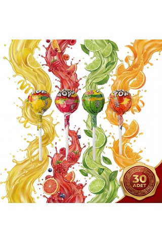 Afia Lolipop Meyve Aromalı Sert Şeker 30x10 Gr