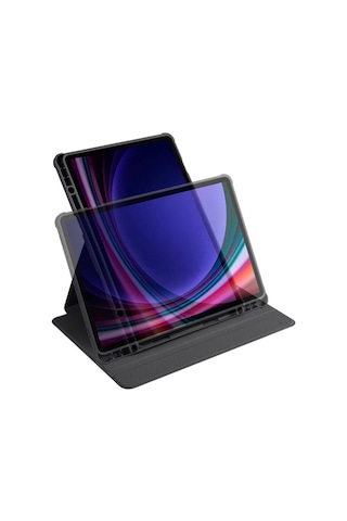 Galaxy Uyumlu Tab S9   Kılıf Termik Kalem Bölmeli Dönebilen Standlı Kılıf