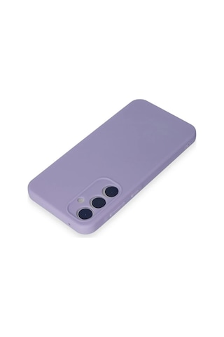Samsung Galaxy A55 5g Kılıf First Silikon - Lila Altın