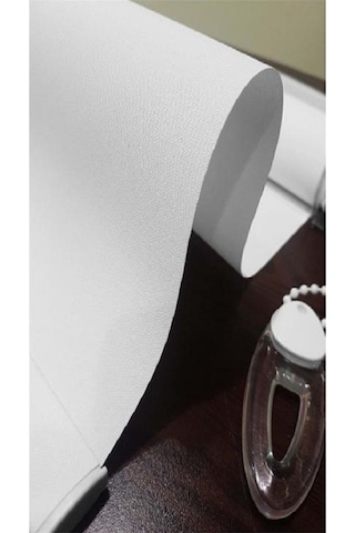 Mat Polyester Beyaz Stor Perde Beyaz