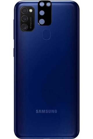 Galaxy M21 Zore 3D Kamera Camı Siyah