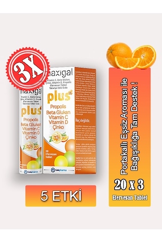 Maxigal 3 x 20 Efervesan Tablet