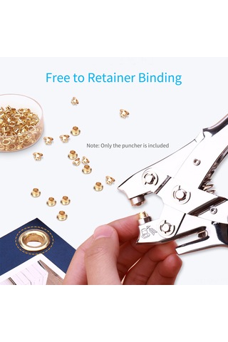 Aubyhe Güç Tasarruflu Metal Delik Açıcı - 30 Sayfa Kapasite, 4-13mm Uyumlu, 5mm Çap, Silver Gümüş