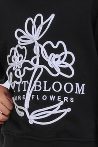 Xo Kids Kız Çocuk Sweatshirt 5-9 Yaş 35855 Siyah
