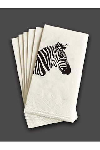 Zebra Baskılı Peçete 100 Adet