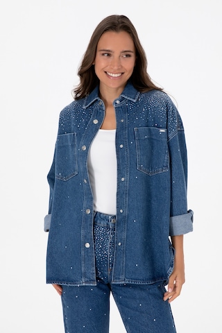 U.s. Polo Assn. Kadın Mavi Gömlek Jean 50312347-dn0022 Mıd Blue