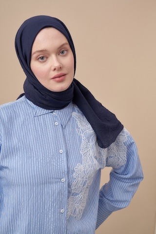Bambu Kraş Şal Tesettür Giyim, Yüksek Kalite, Hafif, Rahat, Şık, Premium, Lux, Shawl, Scarf Lacivert