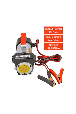 Stilmax 12V Kendinden Emişli Yakıt Sıvı Yağ Mazot Aktarma Transfer Pompa