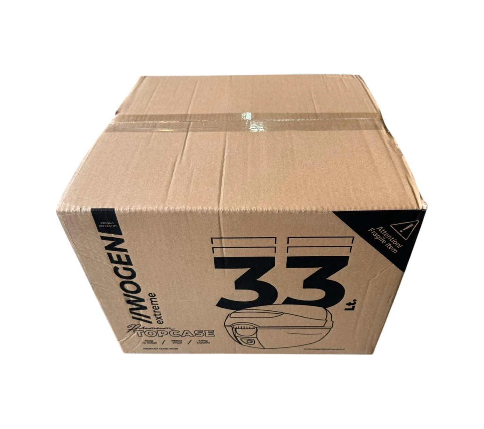 Wogen 33 Litre Arka Çanta Topcase Siyah Karbon