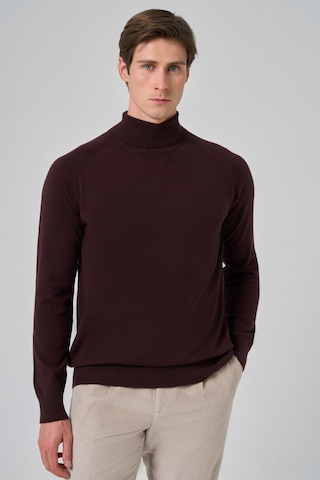Morven Erkek Mürdüm Trend Core Spun Balıkçı Yaka Dynamic Fit Rahat Kesim Triko 26kc017010370 Mürdüm Mürdüm