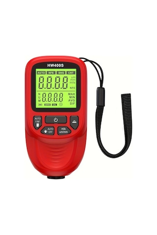 Honeybeeshop Hw400s Siyah Dijital Kaplama Kalınlık Ölçer Çift Fe Nfe Probeler 0 2000µm Led Ekran Abs