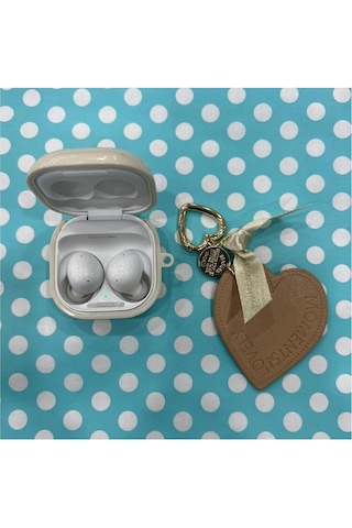 Samsung Galaxy Buds 2 - Buds Pro - Buds 2 Pro Uyumlu Kalpli Kılıf Bej