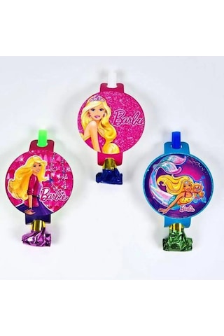 Barbie Kaynana Dili, Parti Düdüğü, 6lı Paket Uzayan Parti Düdüğü,uzat Çek Düdük Diğer