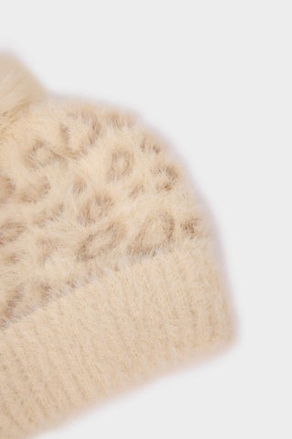 Defacto Kız Bebek Leopar Desenli Bere F0022a525wnbg47 Bej