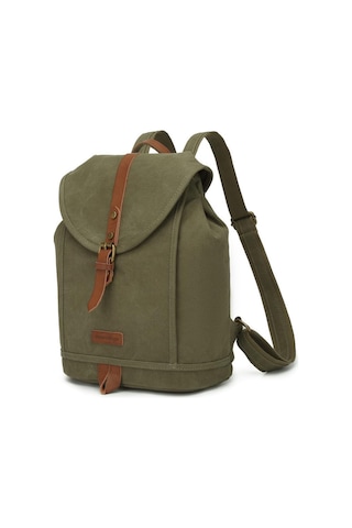 Kanvas Kumaş Kadın Sırt Çantası Smart Bags 1335 Haki
