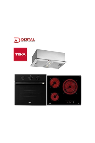 Teka HBB 54500 BK - TZ 6316 - GFH 55 Ankastre Set Siyah