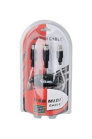 Usb Midi Kablo Usb 2 X 5 Pin Midi Kablo 5 Pin Midi Kablo Usb Çevirici