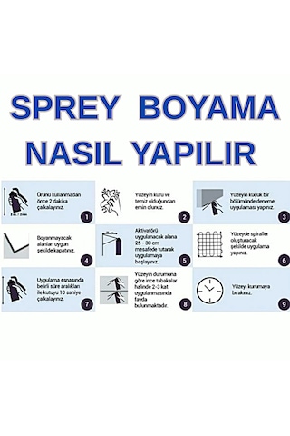 Açık Mavi Pro Seri Akrilik Sprey Boya- 400 Ml Büyük Boy-10 Yıl Raf Ömür 1 Adet 0323 Açık Mavi