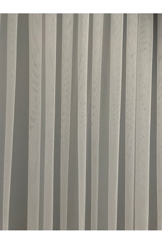 Grek Tül Perde Petek Zemin 1/3 Sık Pile Kurşun Etekli Tül Ekru