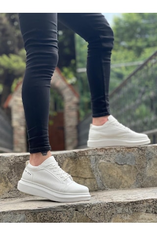 Ba0548 Boa Kalın Yüksek Taban Beyaz Bağcıklı Spor Erkek Ayakkabı Ba0548 Boa Kalın Yüksek Taban Beyaz Bağcıklı Spor Erkek Ayakkabı