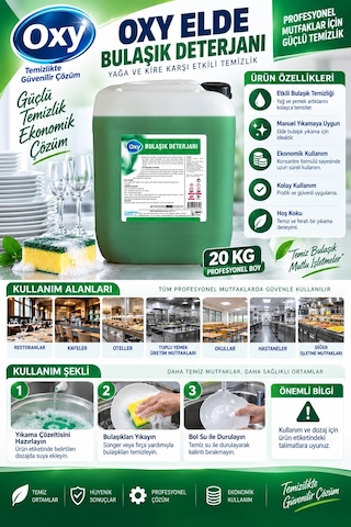 Oxy Elde Bulaşıık Deterjanı 20 Kg