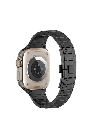 Watch 44mm Uyumlu Krd-83 Metal Zore Kordon-rose Gold