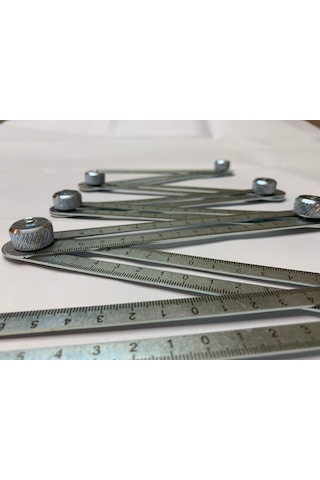 Benan Tools Çok Fonksiyonlu Delik Şablon Cetveli 110 CM