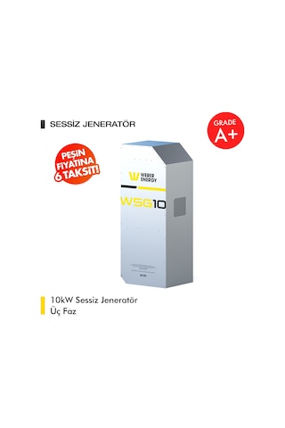 Werer Energy 10kW LiFePO4 Lityum Demir Fosfat Tri Faz Sessiz Jeneratör