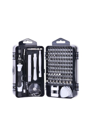 115 Parça Manyetik Tornavida Seti Profesyonel Onarım Kiti, Laptop, Telefon, Saat Tamiri İçin