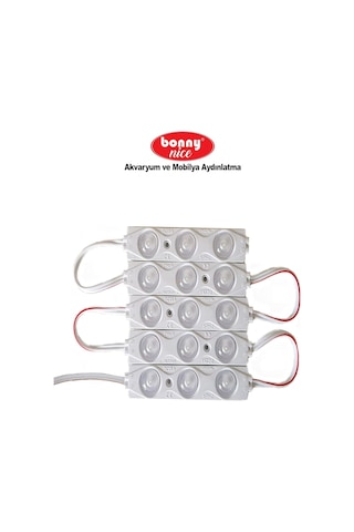 Akvaryum Modül Led Aydınlatma Işık Anahtarlı 5'li Beyaz
