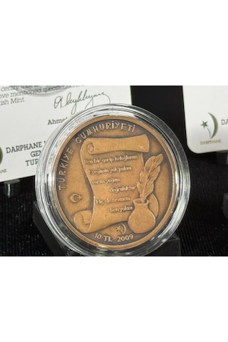 Darphane Keloğlan 2009 Hatıra Bronz Para Açık - Koyu Takım Sertifikalı Çil