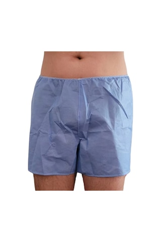 White Guard 10 Lu Pakette Mavi Tek Kullanımlık Erkek Boxer, Kullan At Erkek Don