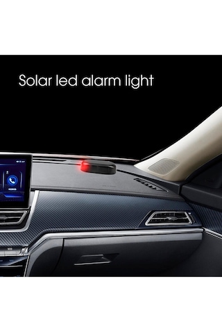 Caydırıcı Araba Alarm Ledi Fake Kırmızı Ledli Işık Güneş Enerjisi Ve Usb İle Şarj Edilebilir