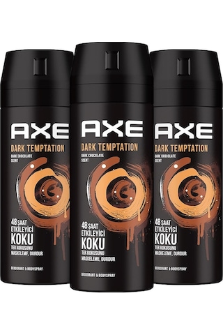 Axe Dark Temptation Erkek Sprey Deodorant 150 ML x 3