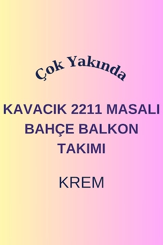 Ard & Garden Kavacık 2211 Masalı Krem Fermuarlı Bahçe Balkon Takımı, Salon, Teras- Metal Çay Seti Krem