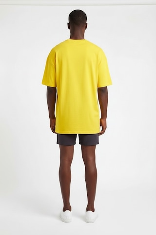 Usa Basketball Los Angeles Sarı Oversize Erkek T-shirt 141951