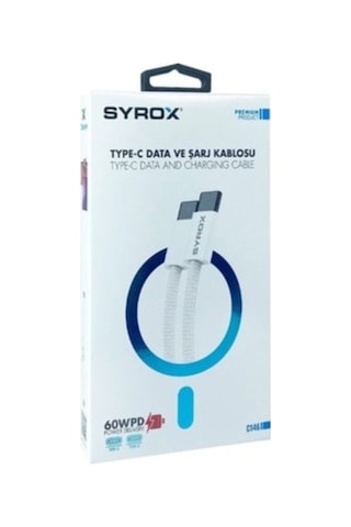 Samsung Galaxy Uyumlu S21 Yerli Üretim C146 60w Örgü Type-c Type-c Şarj Data Kablosu