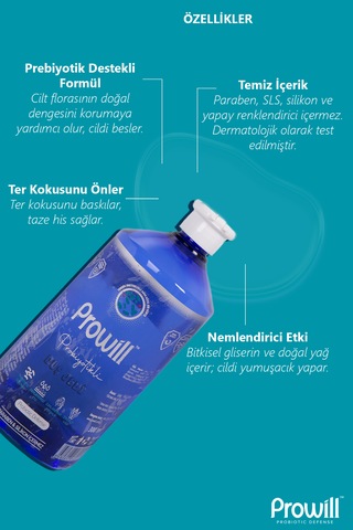 Prowill Okaliptus Probiyotikli Duş Jeli 1 L
