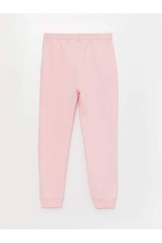 LC Waikiki Lcw Kids Pembe Beli Lastikli Baskılı Kız Çocuk Eşofman Altı Pınk